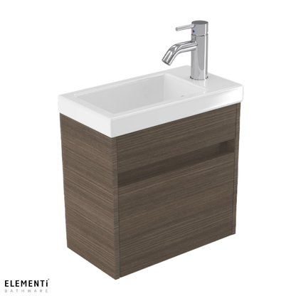 Elementi Novara Wall Hung Vanity 440mm - 11 Colour Options