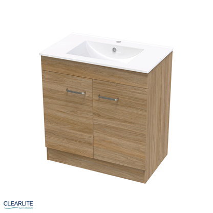Clearlite Pacific Door Only Floor Standing Vanity 750mm - Available in 3 Colours