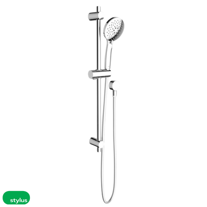Stylus Basis Round Rail Shower | Available in 3 Colours