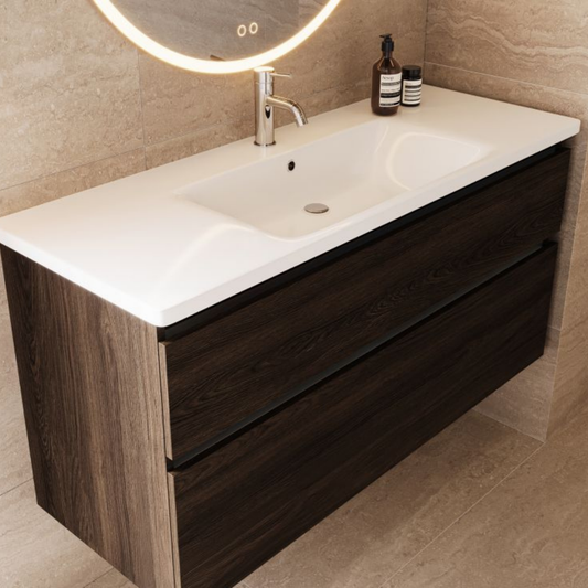 VCBC Soft 2 Drawer Wall Hung Vanity 800mm | Available in 13 Colours