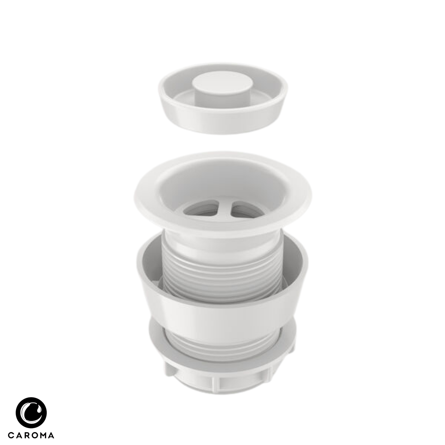 Caroma Bath/Basin Disc Plug & Waste Compact - White