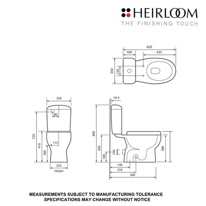 Heirloom Centro Close Coupled Toilet Suite