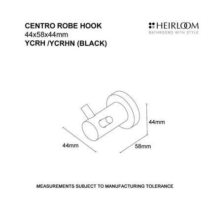 Heirloom Centro Robe Hook | Available in 2 Colours