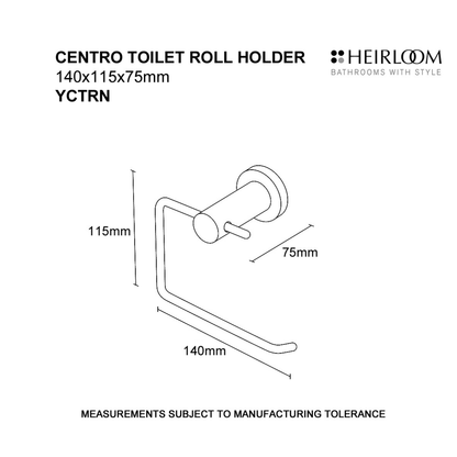 Heirloom Centro Toilet Roll Holder - Chrome