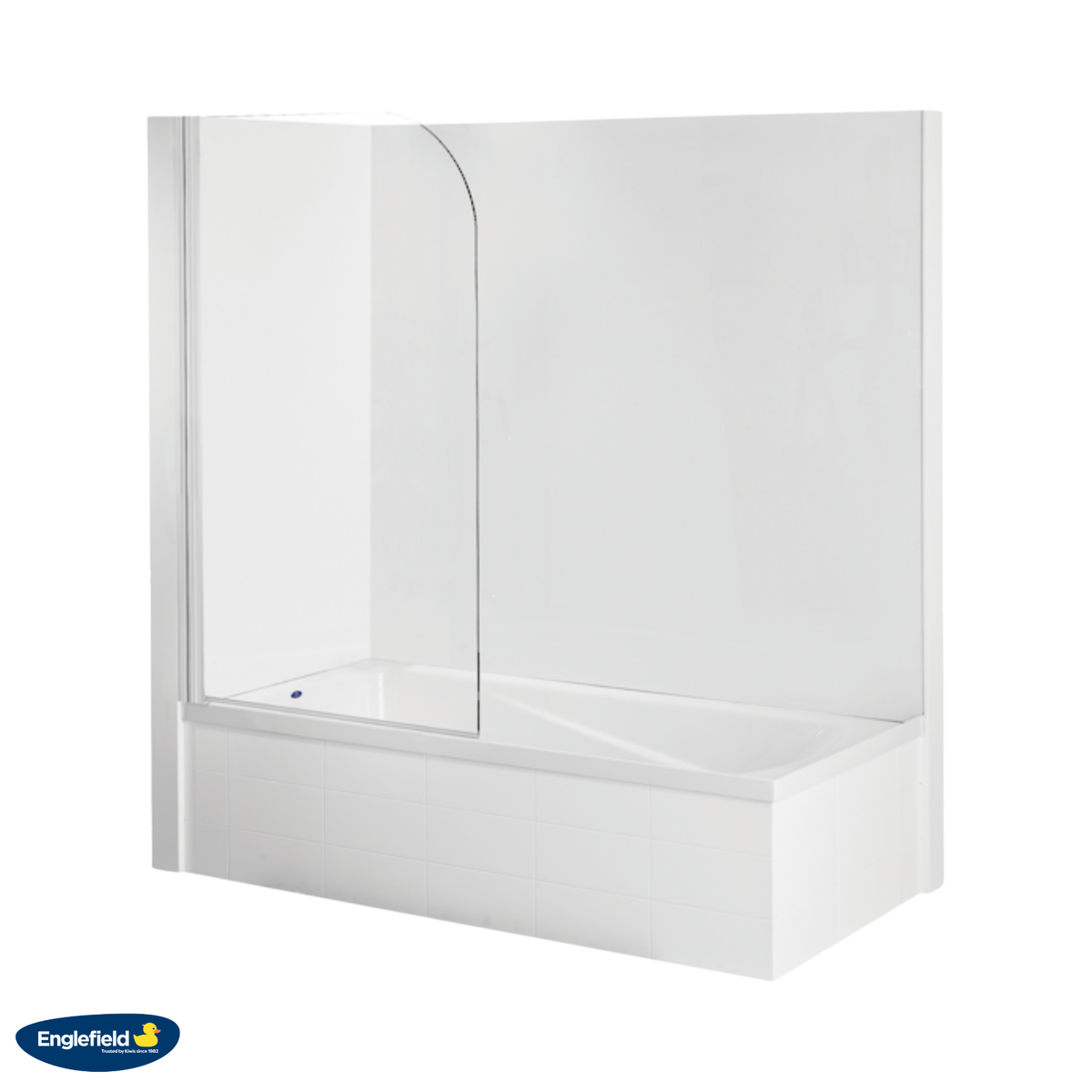 Englefield Standard Bath Screen 800mm – Universal Bathrooms