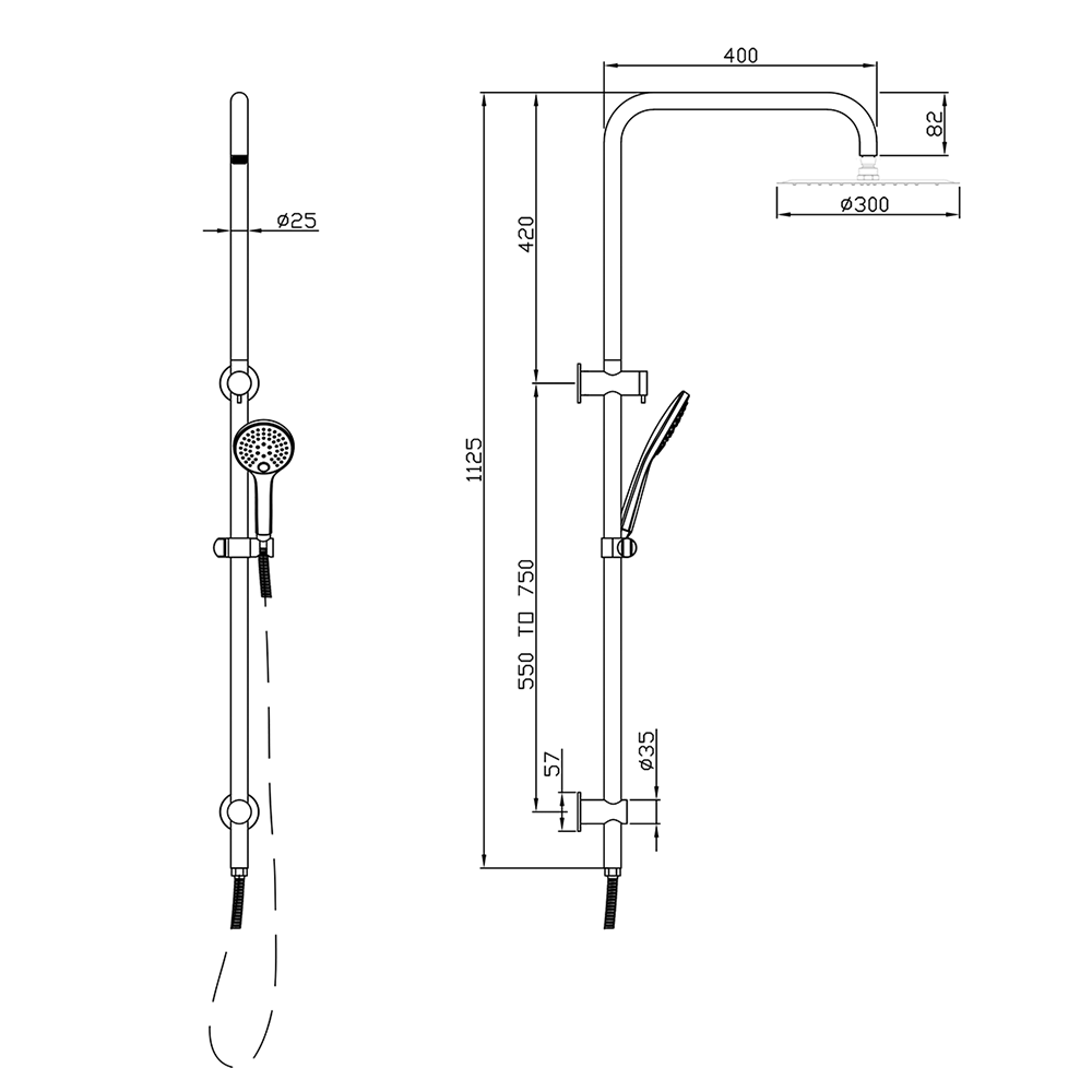 Waterware Pioneer Shower Tower 3 Function | Available in 6 Colours
