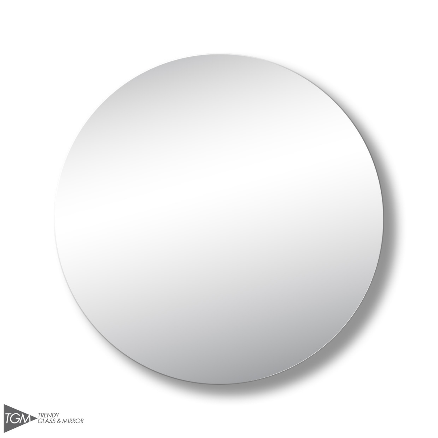 Trendy Mirrors Polish Edge Round Mirror with Hidden Fittings (Precision) 500mm