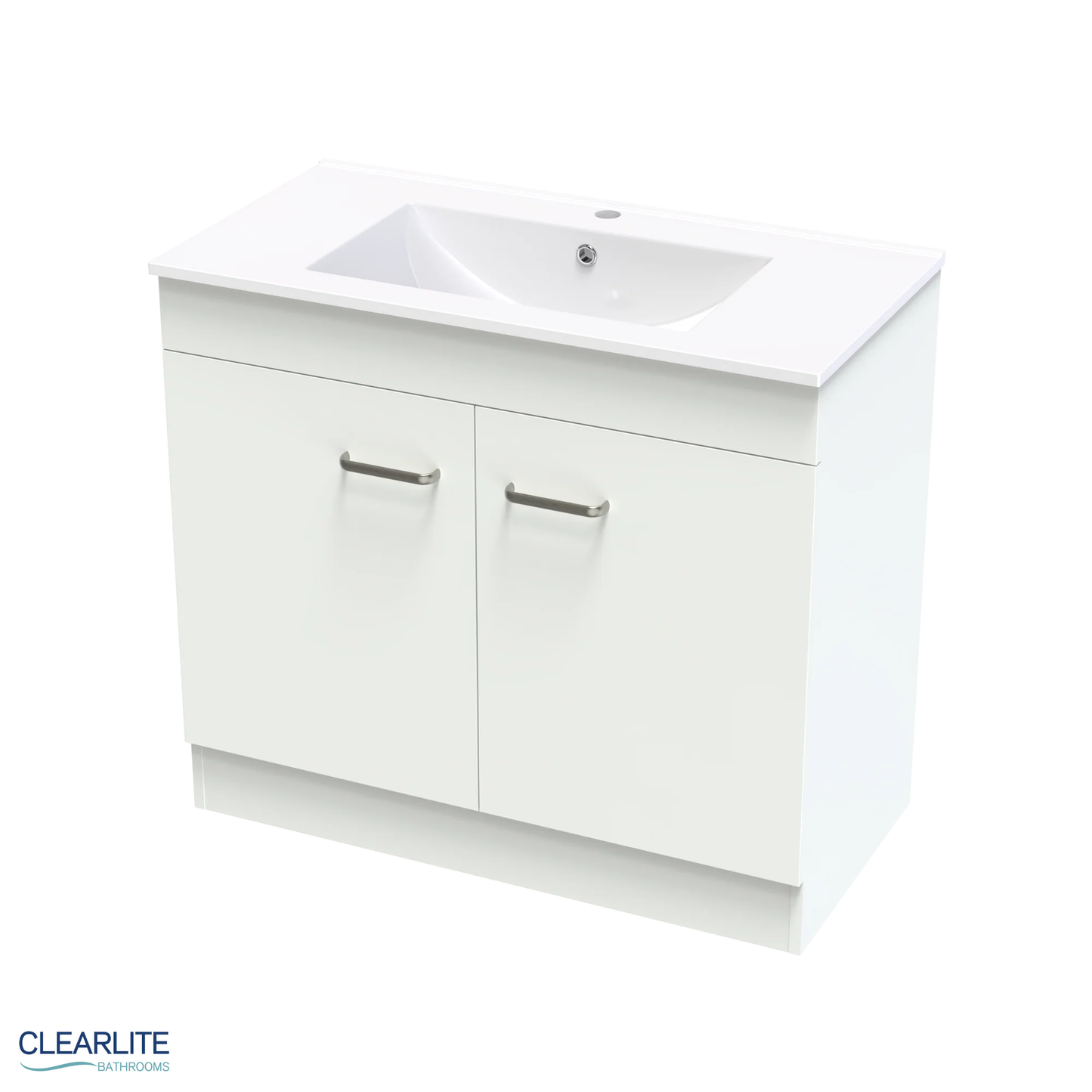 Clearlite Pacific Door Only Floor Standing Vanity 900mm - Available in 3 Colours