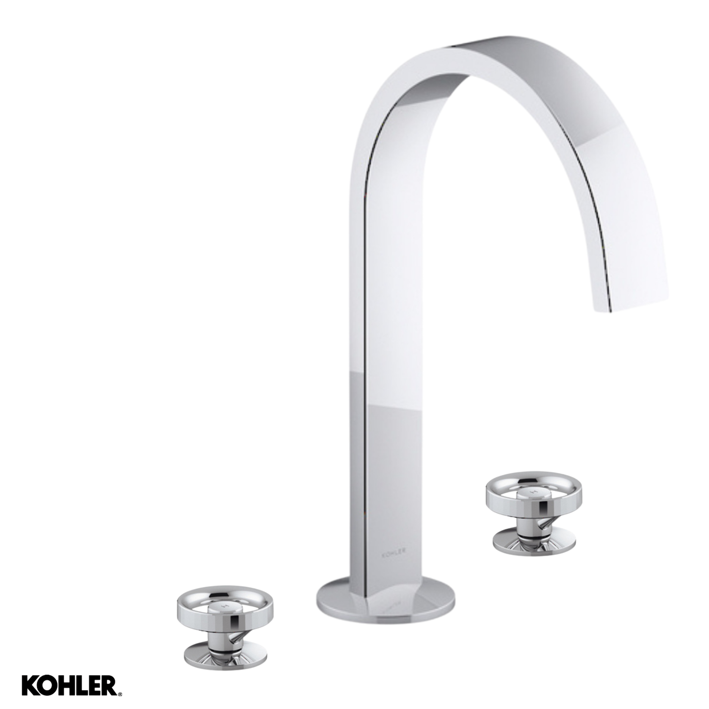 Kohler Components Ribbon Hob Basin Spout & | Industrial Handles - Available in 3 Colours
