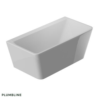 Plumbline Pure Zone Back To Wall Bath 1500mm