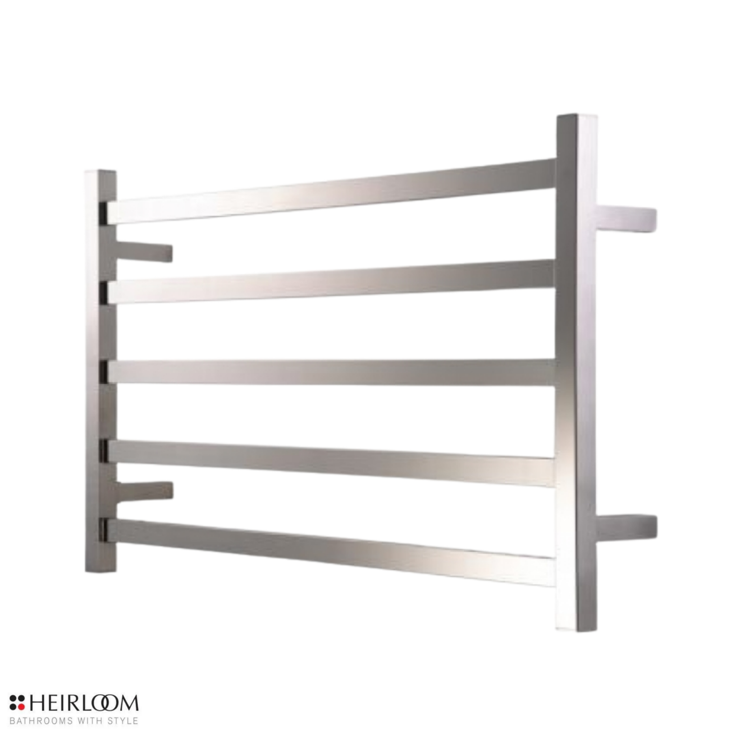 Heirloom Studio 1 ESP Extended Heated Towel Rail | 510 x 850mm - Chrome