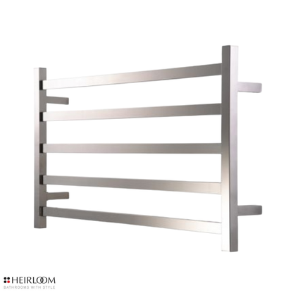 Heirloom Studio 1 ESP Extended Heated Towel Rail | 510 x 850mm - Chrome