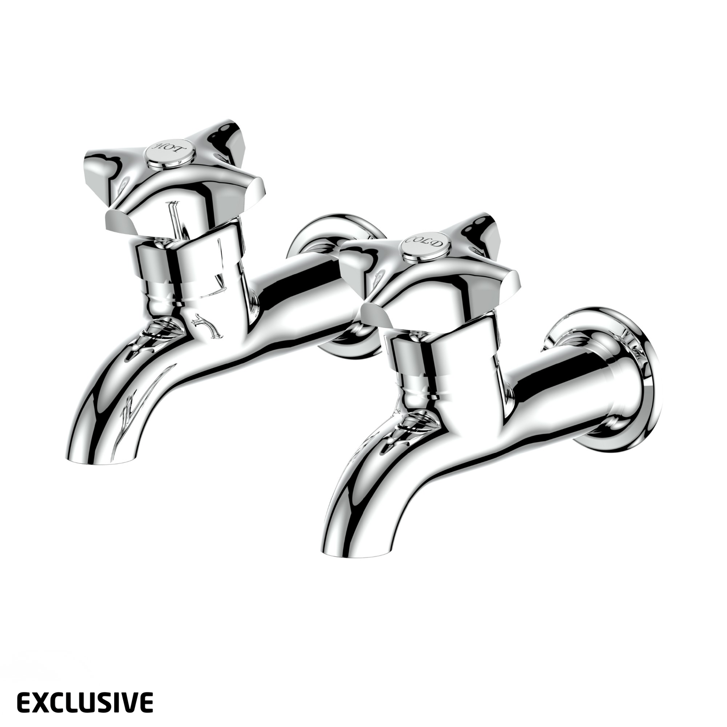 Tawa Bath Taps - Chrome