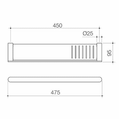 Caroma Urbane II Bathroom Shelf | Available in 5 Colours