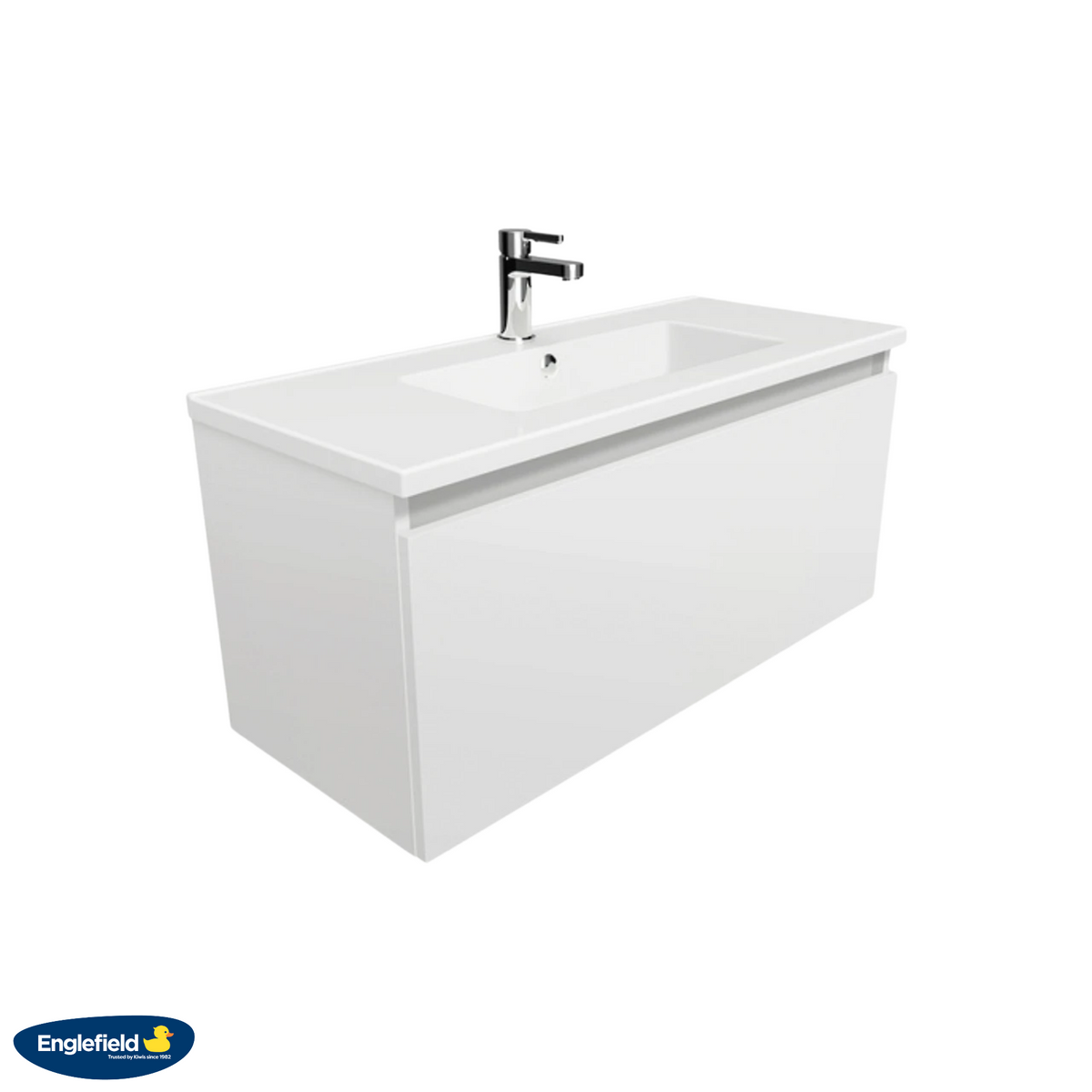 Englefield Valencia Slim Vanity 900mm - White